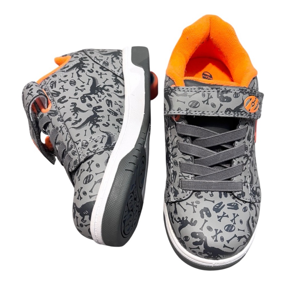 Orange and Gray Kids Heely Sneakers - brand new in box! Youth size one